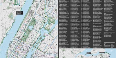 Manhattan baiskeli ramani